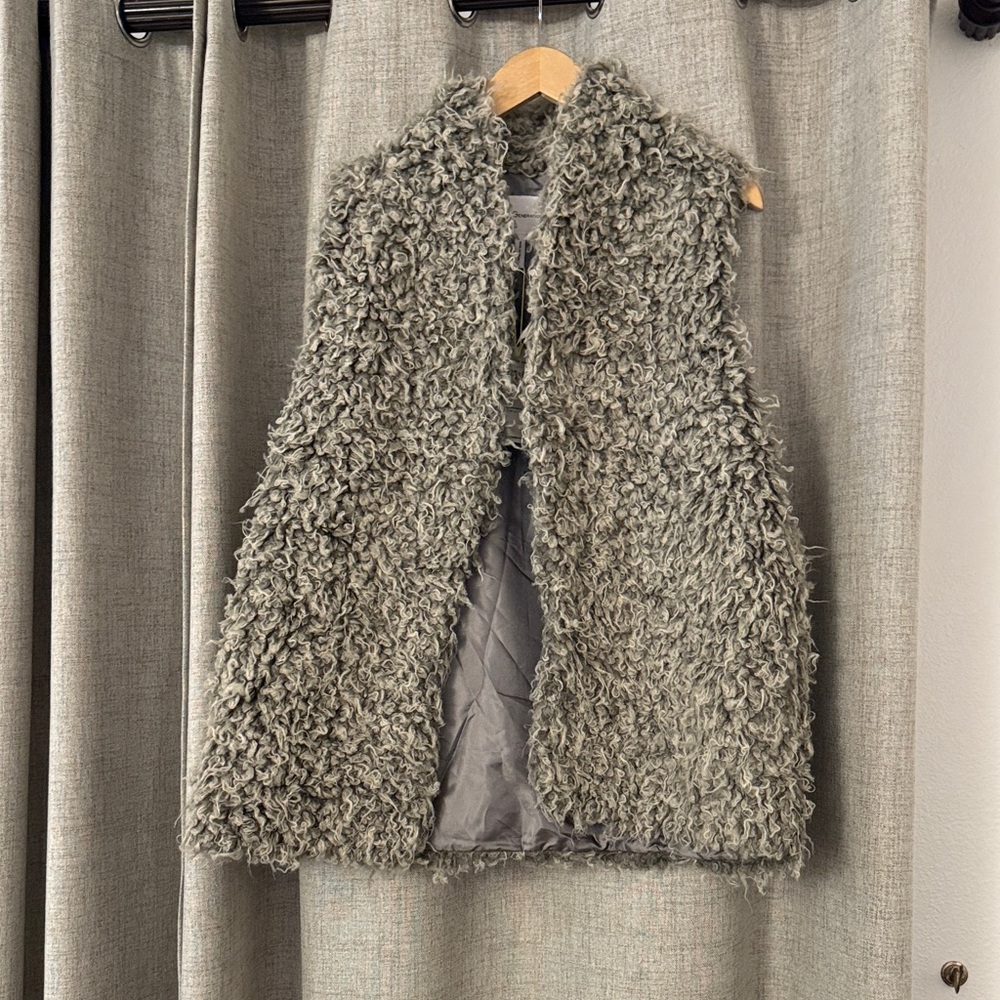 BCBGeneration Textured Gray Vest